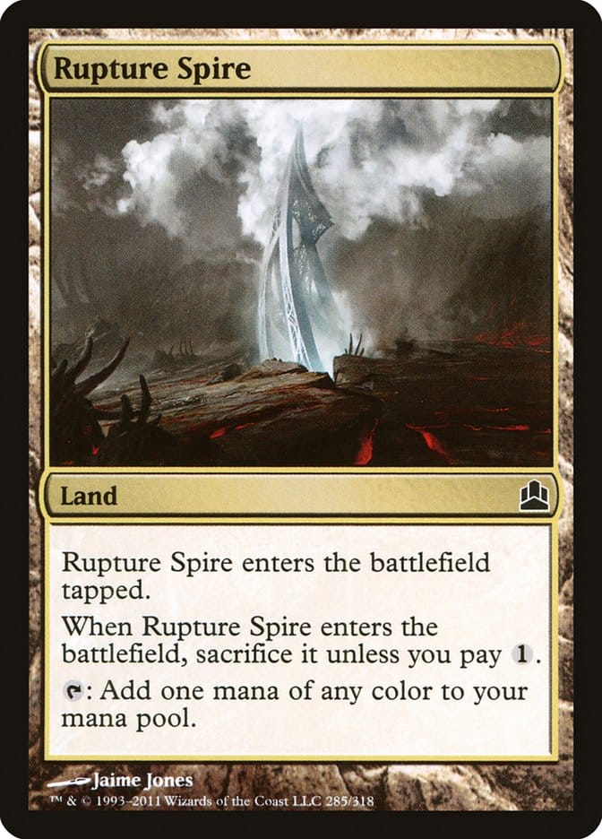 Rupture Spire [Commander 2011] Magic: The Gathering