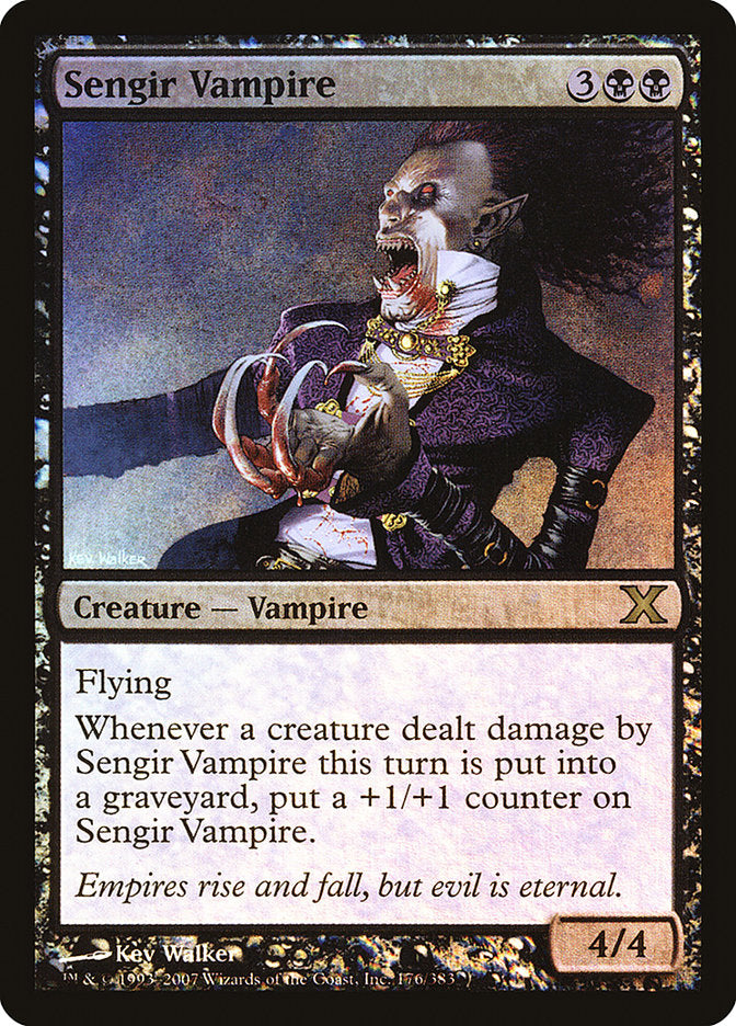 Sengir Vampire (Premium Foil) [Tenth Edition] Magic: The Gathering