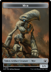 Phyrexian Germ // Myr Double-Sided Token [March of the Machine Commander Tokens] Magic: The Gathering