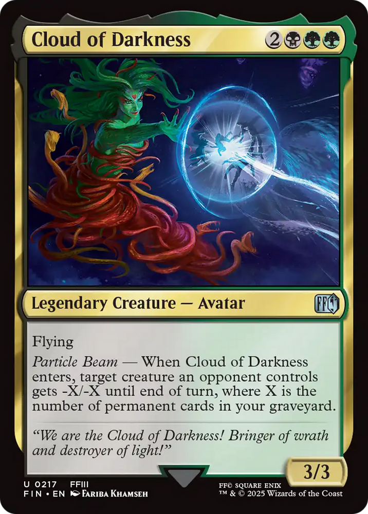 Cloud of Darkness [FINAL FANTASY] Magic: The Gathering