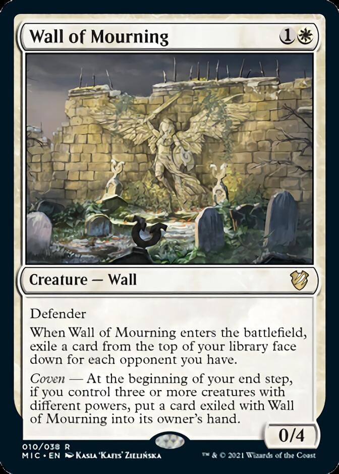 Wall of Mourning [Innistrad: Midnight Hunt Commander] Magic: The Gathering