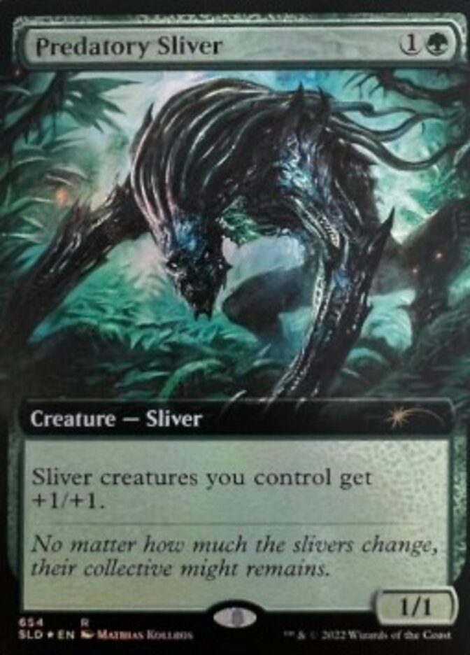 Predatory Sliver (Extended Art) [Secret Lair Drop Promos] Magic: The Gathering