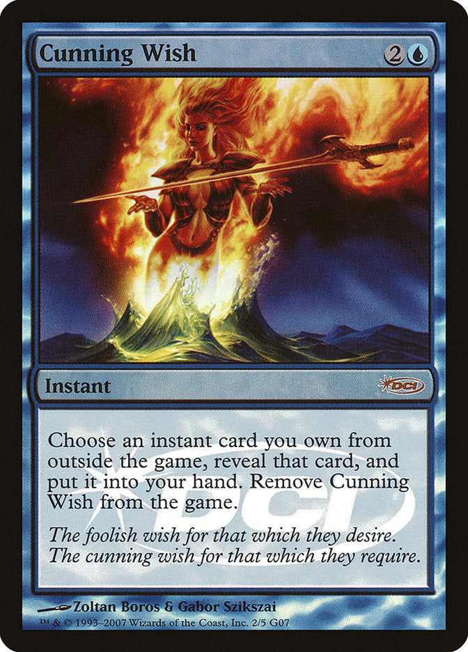 Cunning Wish [Judge Gift Cards 2007] Magic: The Gathering