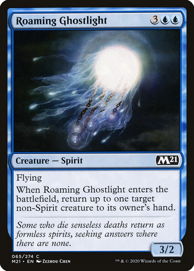 Roaming Ghostlight [Core Set 2021] Magic: The Gathering