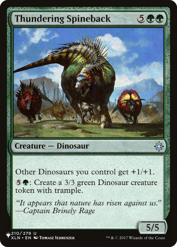 Thundering Spineback [The List] Magic: The Gathering