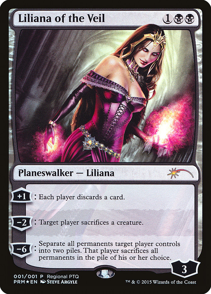 Liliana of the Veil (Regional PTQ) [Pro Tour Promos] Magic: The Gathering
