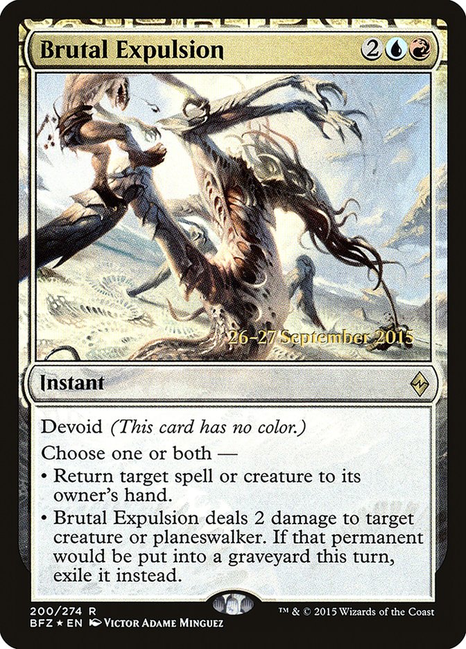 Brutal Expulsion [Battle for Zendikar Prerelease Promos] Magic: The Gathering