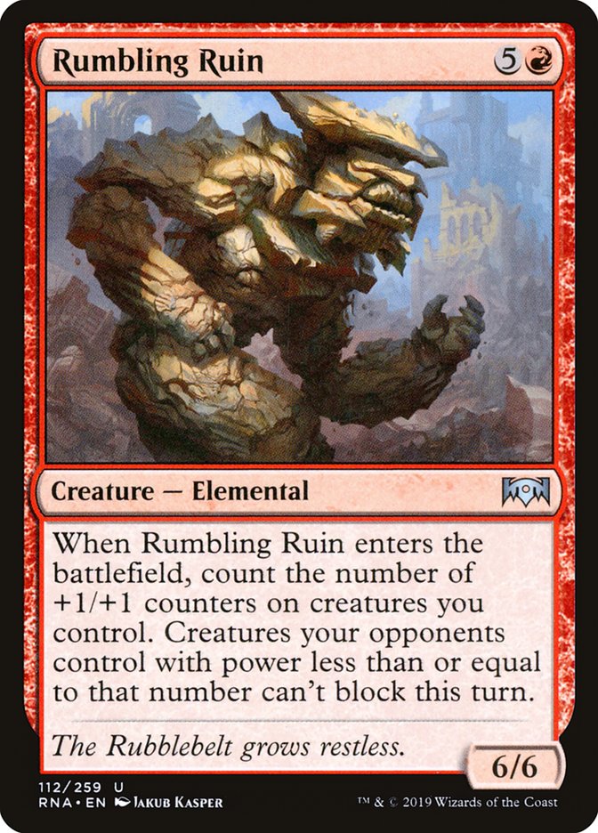 Rumbling Ruin [Ravnica Allegiance] Magic: The Gathering