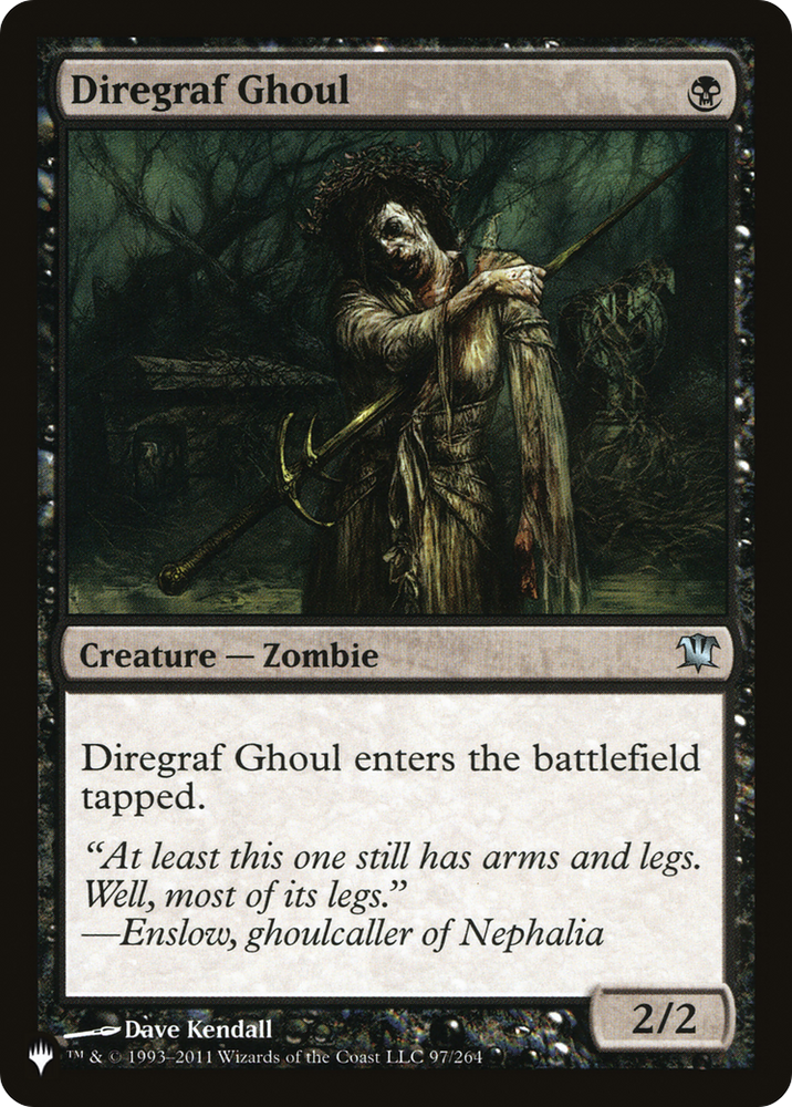 Diregraf Ghoul [The List] Magic: The Gathering