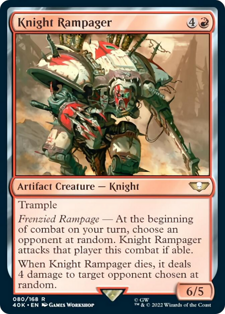 Knight Rampager [Warhammer 40,000] Magic: The Gathering