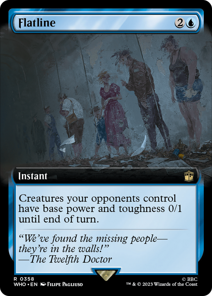 Flatline (Extended Art) [Doctor Who] Magic: The Gathering
