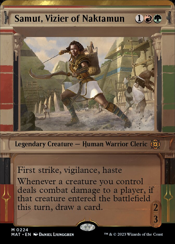 Samut, Vizier of Naktamun (Showcase Halo Foil) [March of the Machine: The Aftermath] Magic: The Gathering