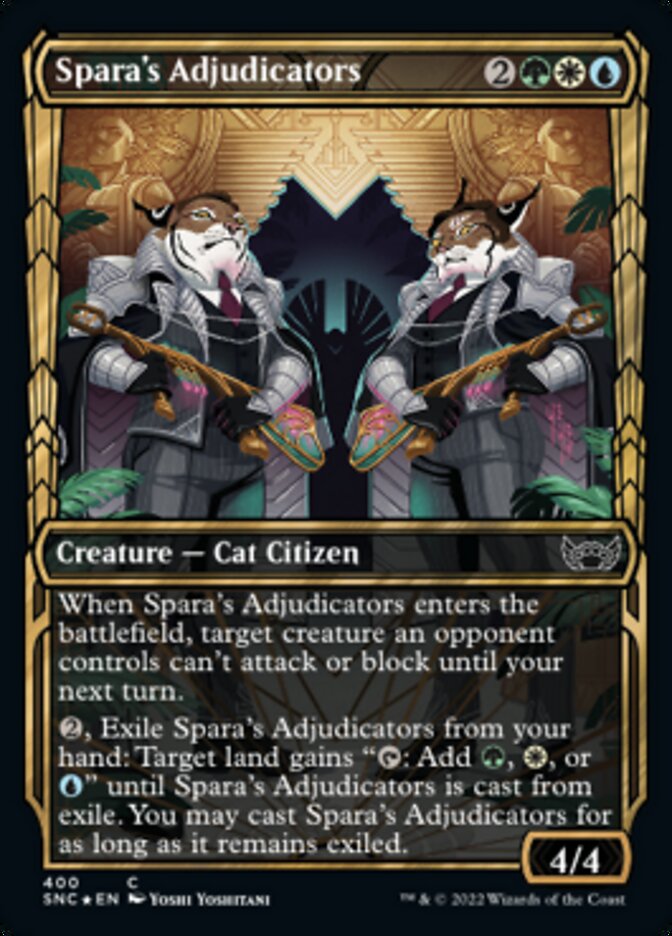 Spara's Adjudicators (Showcase Golden Age Gilded Foil) [Streets of New Capenna] Magic: The Gathering