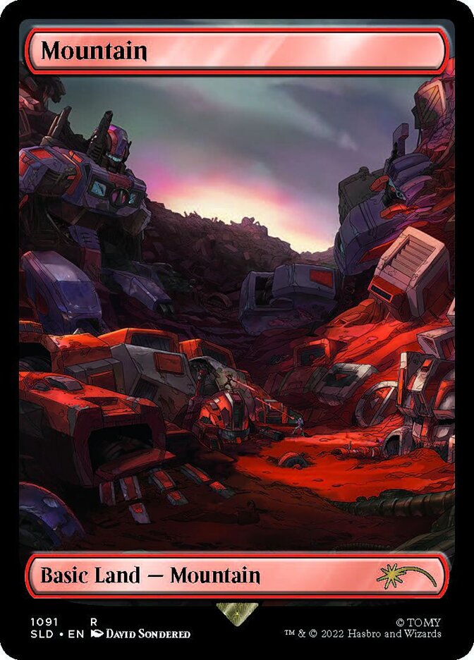 Mountain (1091) [Secret Lair Drop Series] Magic: The Gathering