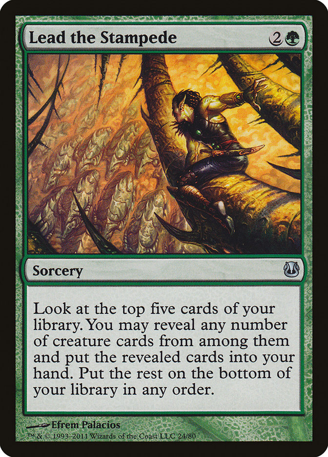 Lead the Stampede [Duel Decks: Ajani vs. Nicol Bolas] Magic: The Gathering
