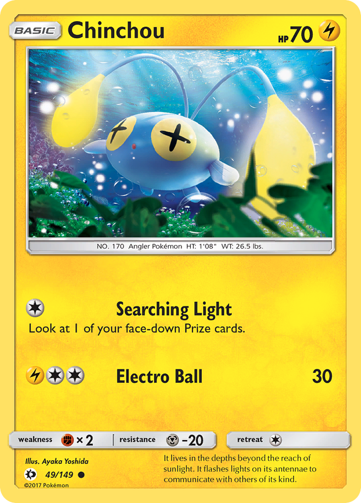 Chinchou (49/149) [Sun & Moon: Base Set] Pokémon