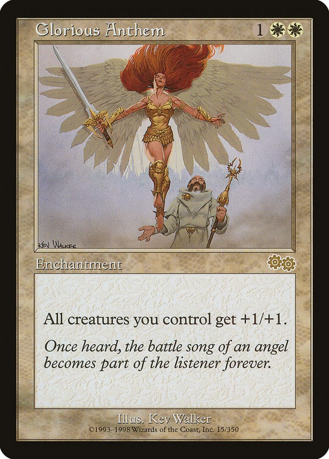 Glorious Anthem [Urza's Saga] Magic: The Gathering