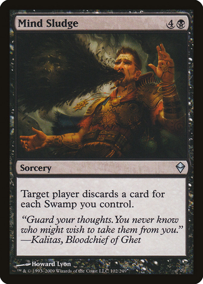 Mind Sludge [Zendikar] Magic: The Gathering