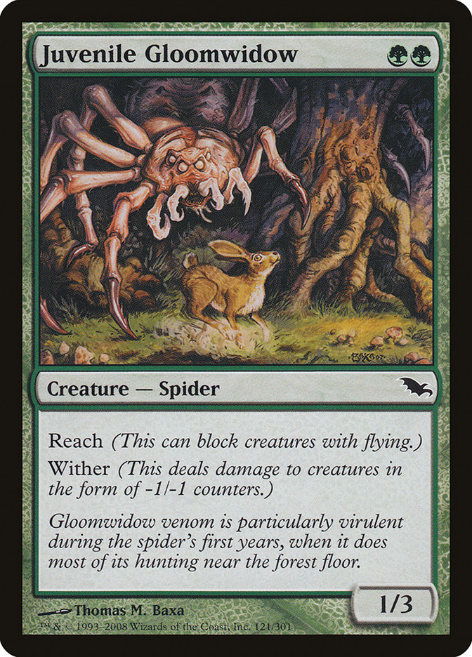 Juvenile Gloomwidow [Shadowmoor] Magic: The Gathering