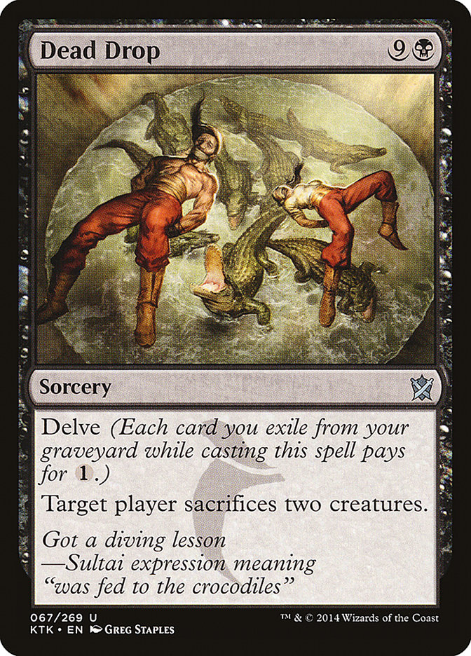 Dead Drop [Khans of Tarkir] Magic: The Gathering