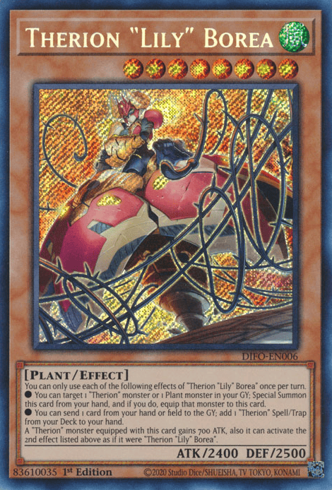 Therion Lily Borea [DIFO-EN006] Secret Rare - Yugioh Cards For Your TCG Needs!