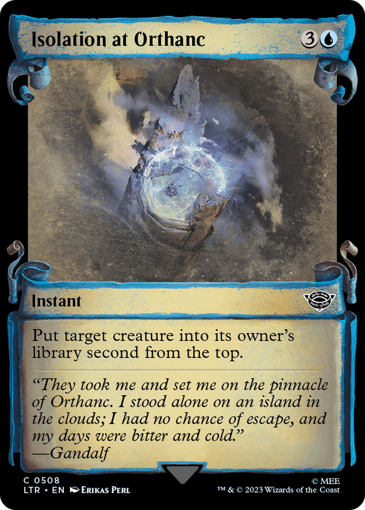 Isolation at Orthanc [The Lord of the Rings: Tales of Middle-Earth Showcase Scrolls] Magic: The Gathering