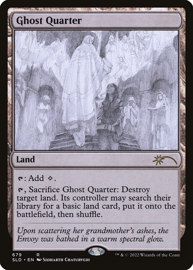 Ghost Quarter (Sketch) [Secret Lair Drop Promos] Magic: The Gathering