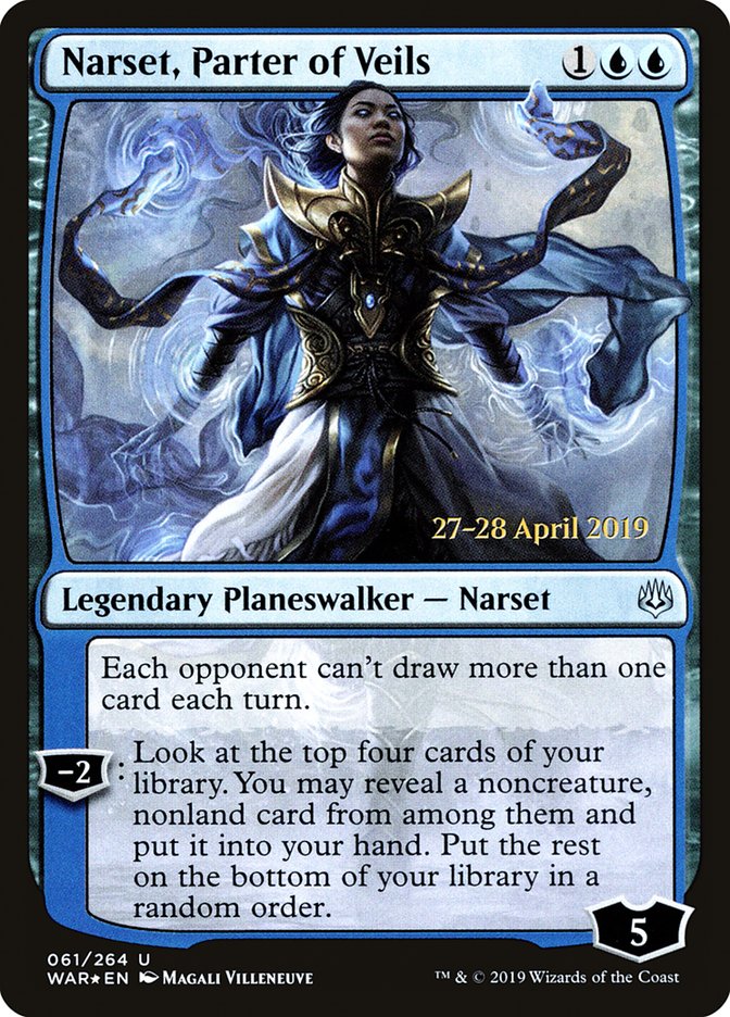 Narset, Parter of Veils [War of the Spark Prerelease Promos] Magic: The Gathering