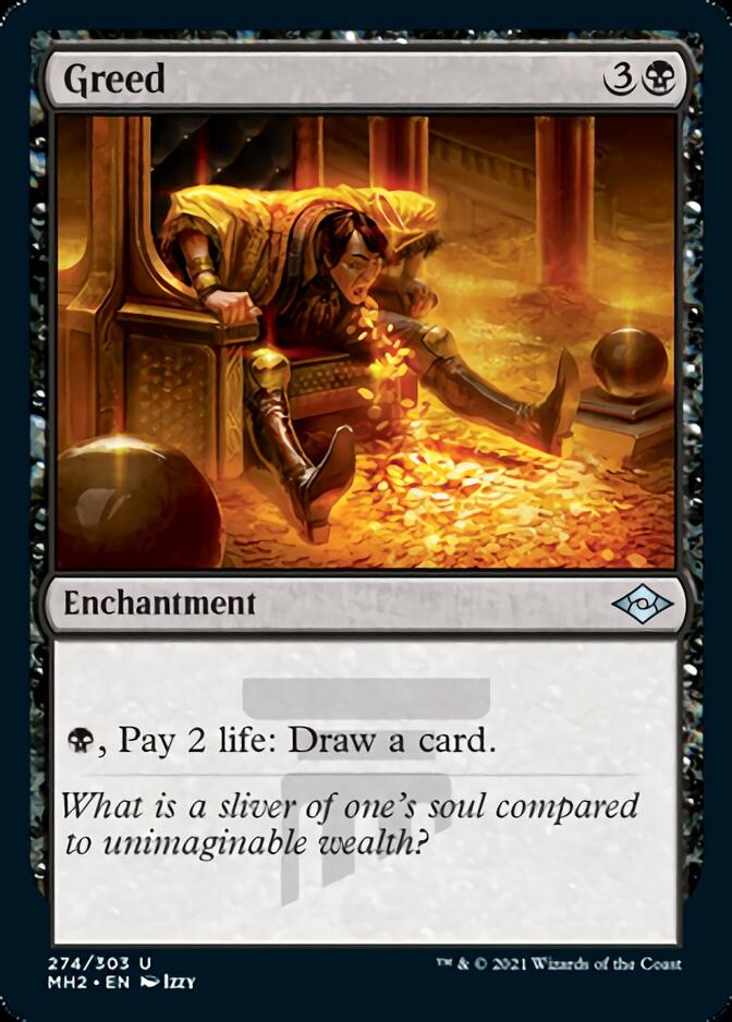 Greed (Foil Etched) [Modern Horizons 2] Magic: The Gathering