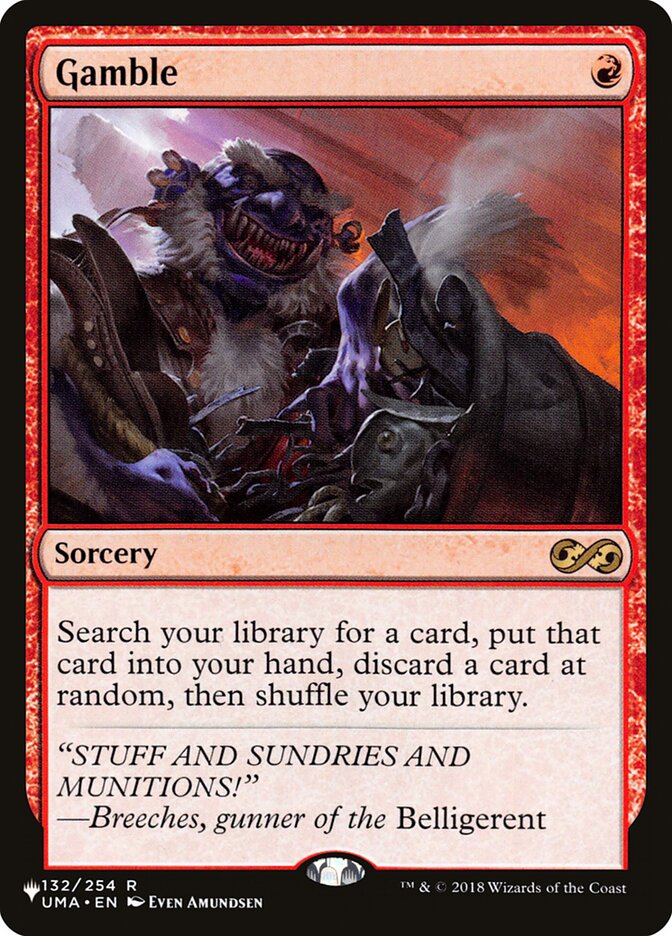 Gamble [Secret Lair: Heads I Win, Tails You Lose] Magic: The Gathering