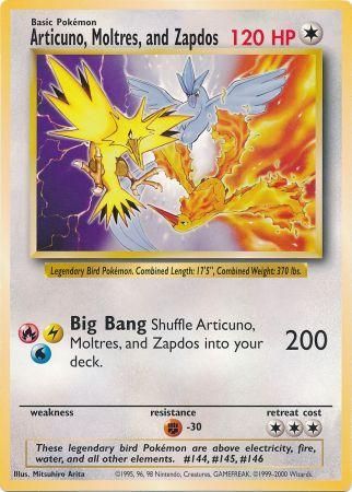 Articuno, Moltres, and Zapdos (Jumbo Card) [Miscellaneous Cards] Pokémon