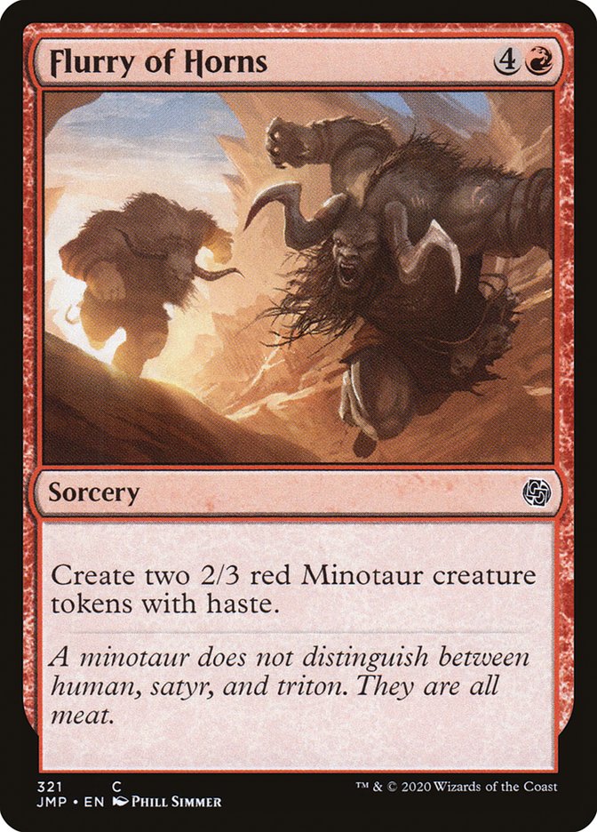 Flurry of Horns [Jumpstart] Magic: The Gathering