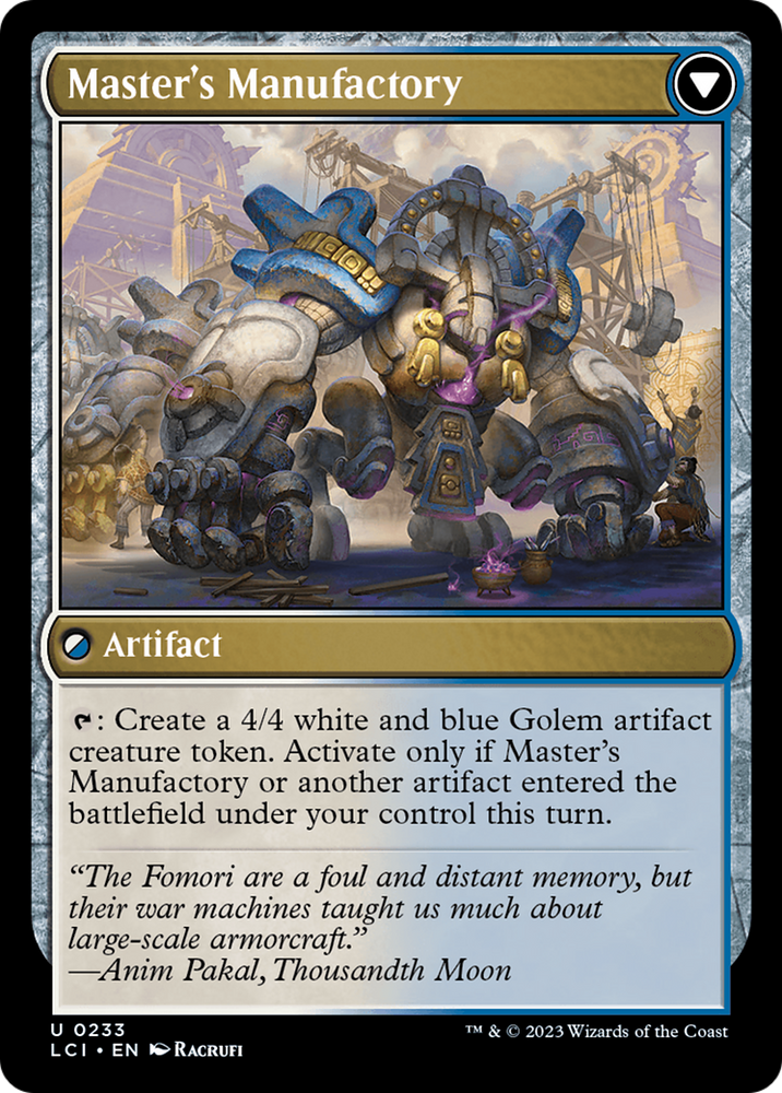 Master's Guide-Mural // Master's Manufactory [The Lost Caverns of Ixalan] Magic: The Gathering
