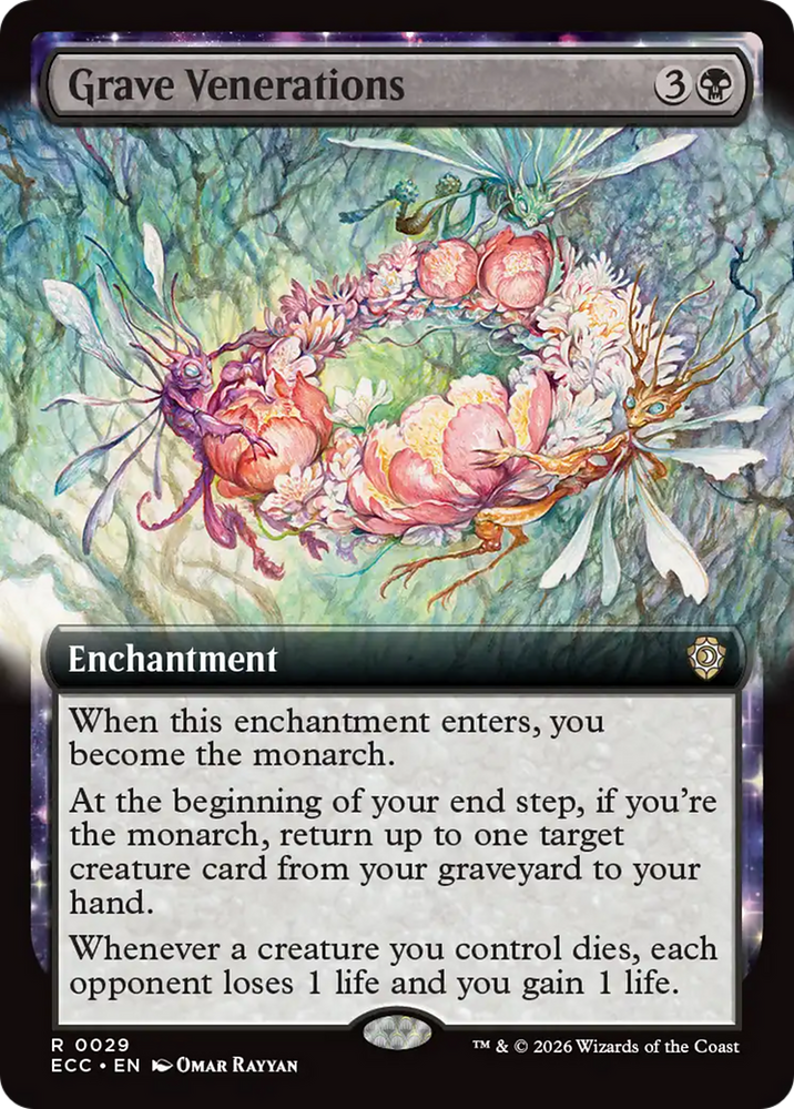 Grave Venerations (Extended Art) [Lorwyn Eclipsed Commander] Magic: The Gathering