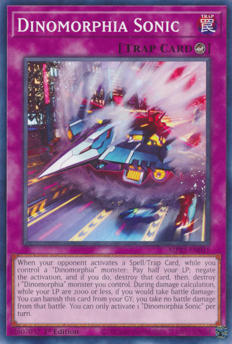 Dinomorphia Sonic [MP23-EN041] Common - Yugioh Cards For Your TCG Needs!