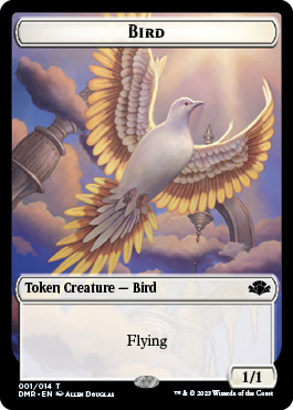 Elephant // Bird Double-Sided Token [Dominaria Remastered Tokens] Magic: The Gathering