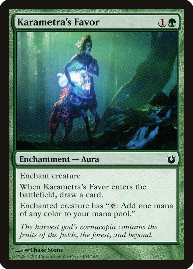 Karametra's Favor [Born of the Gods] Magic: The Gathering