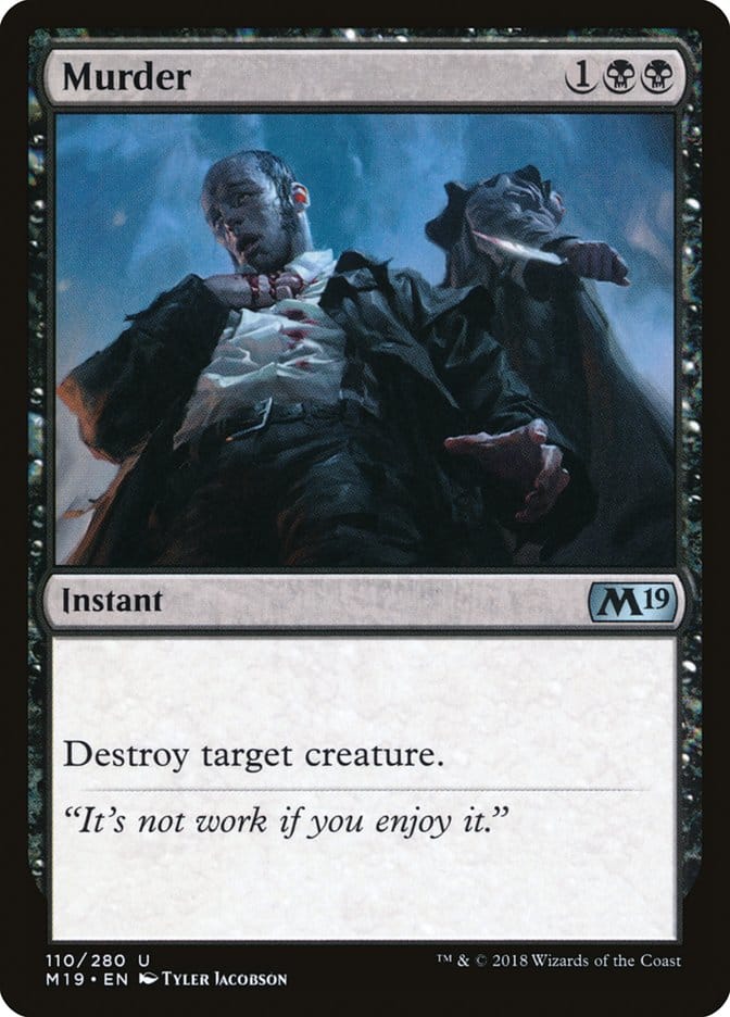 Murder [Core Set 2019] Magic: The Gathering