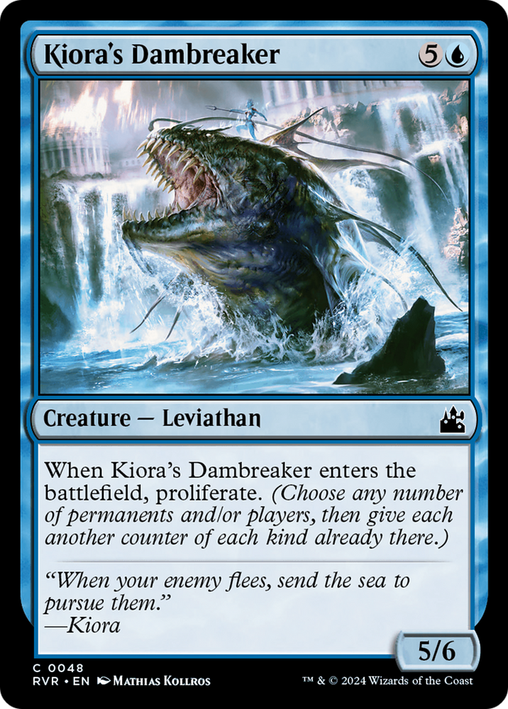 Kiora's Dambreaker [Ravnica Remastered] Magic: The Gathering