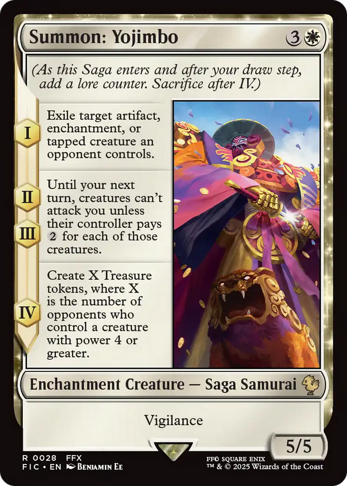 Summon: Yojimbo [FINAL FANTASY Commander] Magic: The Gathering