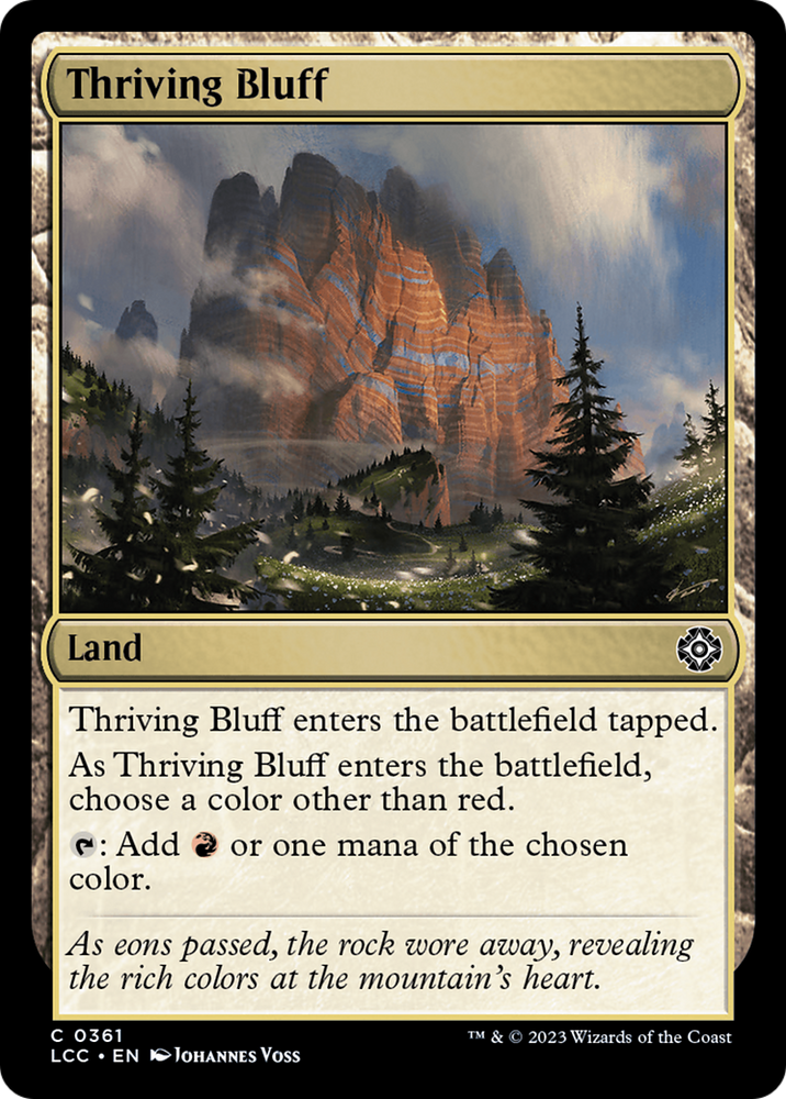 Thriving Bluff [The Lost Caverns of Ixalan Commander] Magic: The Gathering