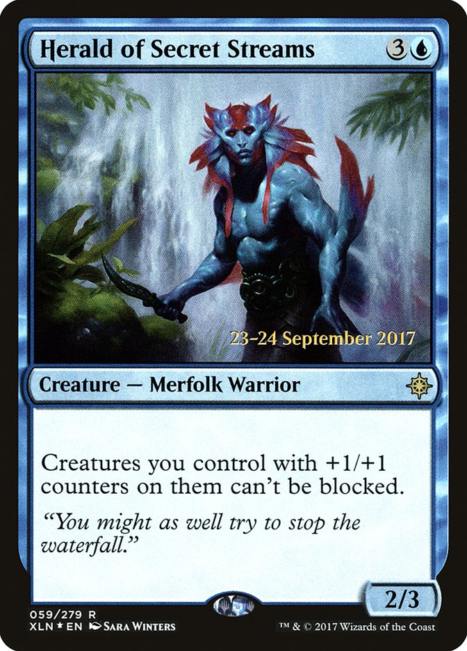 Herald of Secret Streams [Ixalan Prerelease Promos] Magic: The Gathering