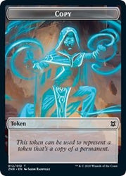Copy // Drake Double-Sided Token [Zendikar Rising Tokens] Magic: The Gathering