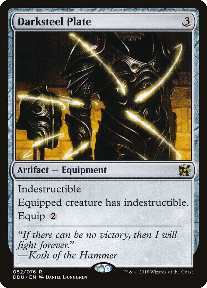Darksteel Plate [Duel Decks: Elves vs. Inventors] Magic: The Gathering