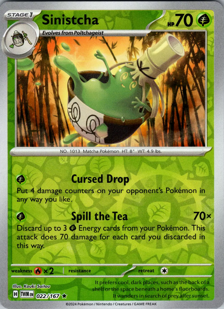 Sinistcha (022/167) [Scarlet & Violet: Twilight Masquerade] Pokémon