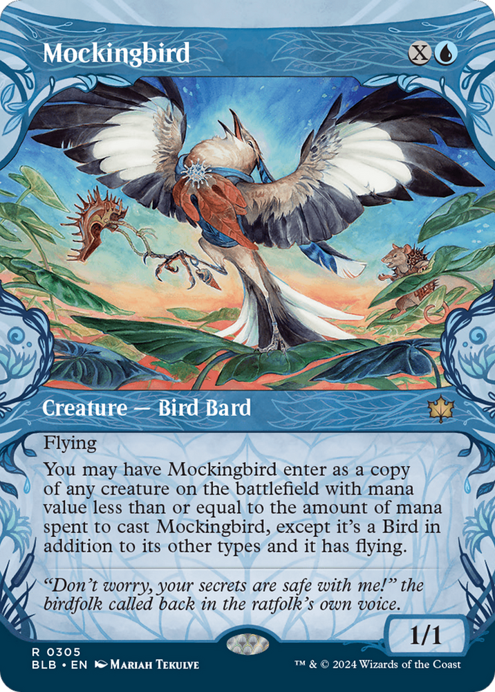 Mockingbird (Showcase) [Bloomburrow] Magic: The Gathering