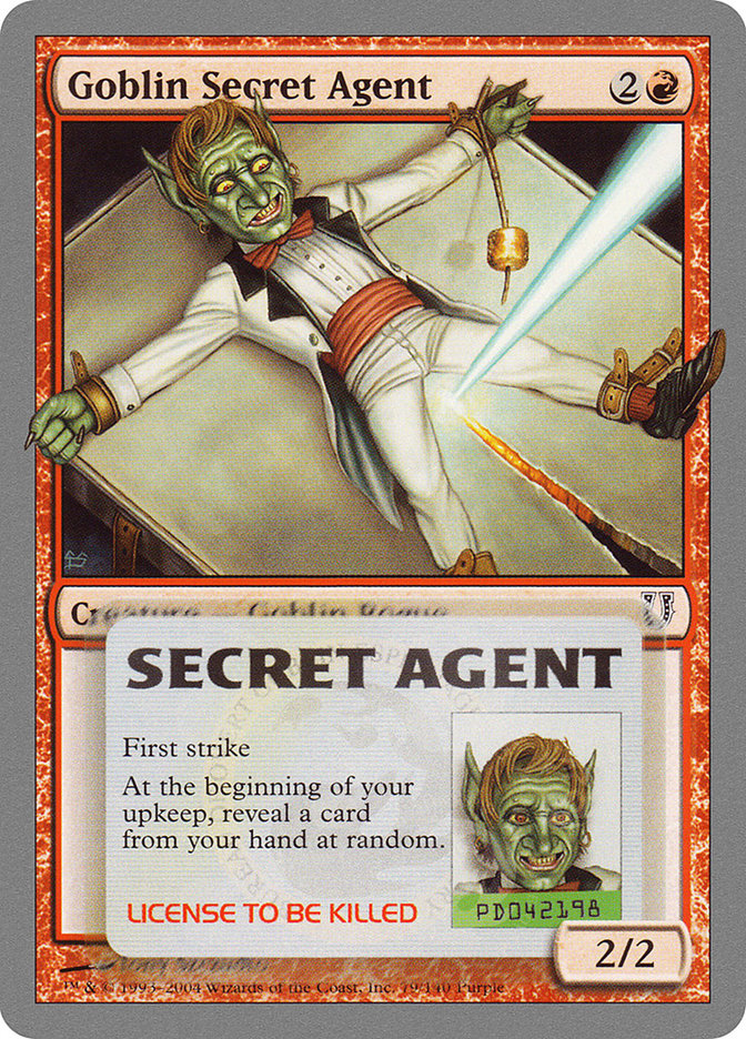 Goblin Secret Agent [Unhinged] Magic: The Gathering