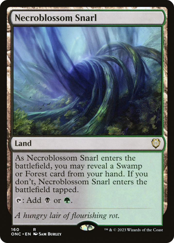 Necroblossom Snarl [Phyrexia: All Will Be One Commander] Magic: The Gathering