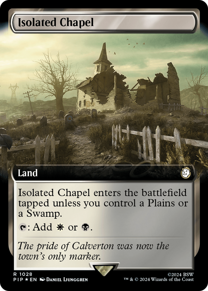 Isolated Chapel (Extended Art) (Surge Foil) [Fallout] Magic: The Gathering
