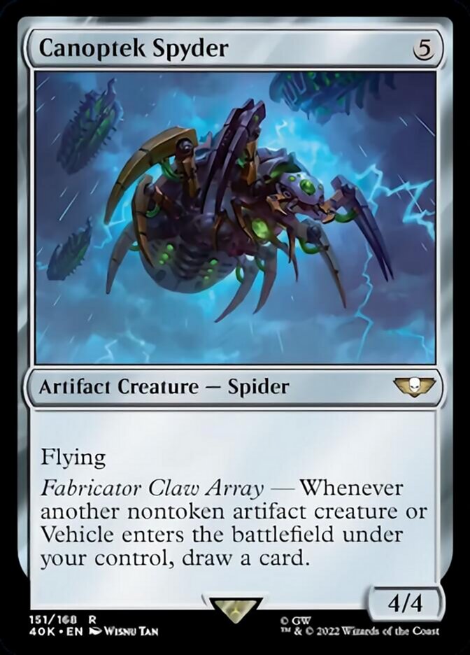 Canoptek Spyder (Surge Foil) [Warhammer 40,000] Magic: The Gathering